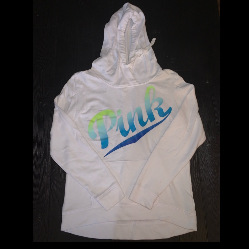 PINK Ombré Lettering Hoodie